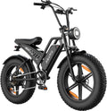 Adult Electric Mountain Bike 20 Inch Fat Tire E Bike 1500W Peak Motor 48V 15Ah Removable Battery All Terrain Electric Bicycle Of